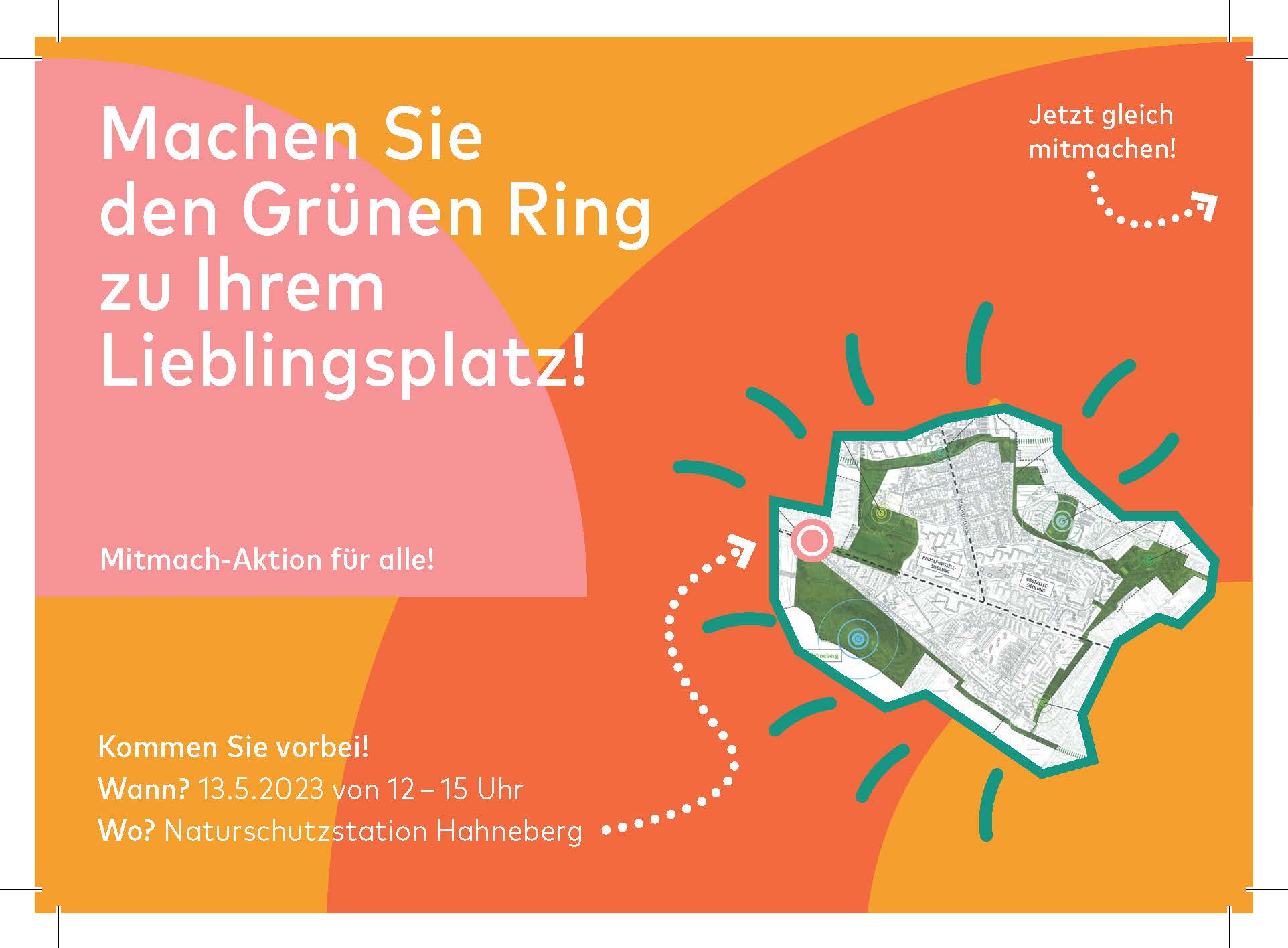 Grüner Ring Spandau: Beteiligung mit Postkartenaktion und Mitmach-Werkstatt